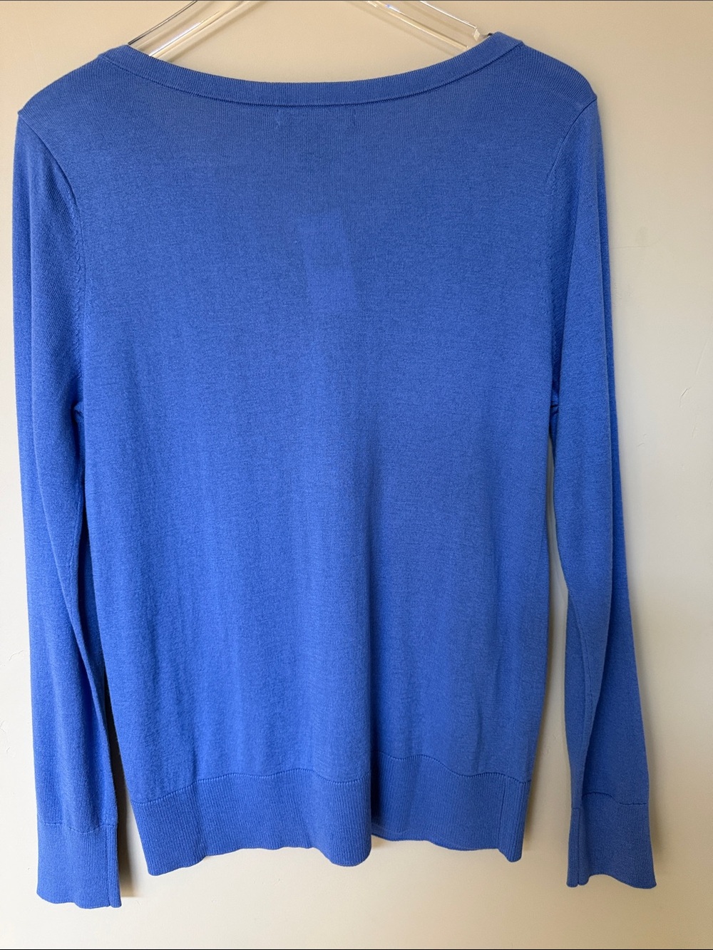 Banana republic Royal blue V neck Silk Cashmere sweater s M - Picture 4 of 4